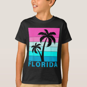 Retro Tropical Sunset Beach Summer Vacation T-Shirt