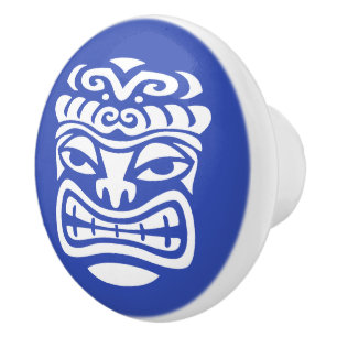 Retro Tropical Tiki Beach Ceramic Knob