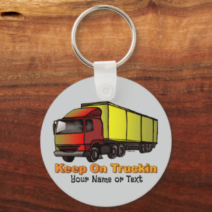 Retro Trucker 2 Keychain
