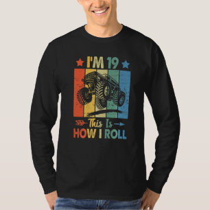 Retro Trucker Birthday This's How I Roll 19th Birt T-Shirt