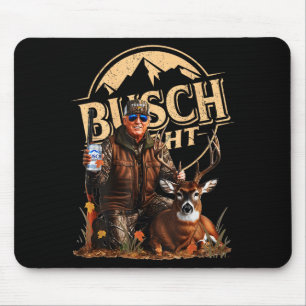 Retro Trump Hunting Deer Funny Beer Drinking Hunti Mouse Pad