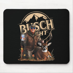 Retro Trump Hunting Deer Funny Beer Drinking Hunti Mouse Pad