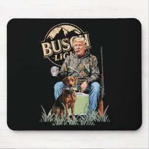 Retro Trump Hunting Deer Funny Drinking Beer Hunti Mouse Pad