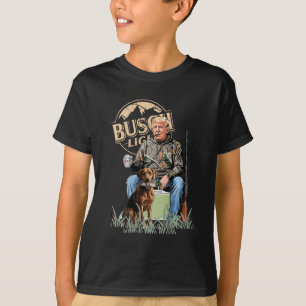 Retro Trump Hunting Deer Funny Drinking Beer Hunti T-Shirt