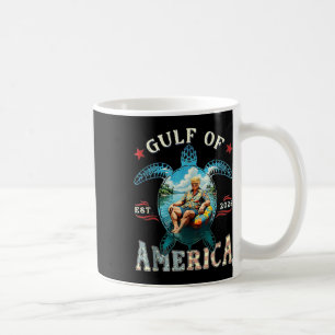 Retro Trump Turtle Gulf Of Us America Est 2025 Coffee Mug