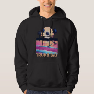 Retro Trunk Bay USVI Souvenir Surf Hoodie