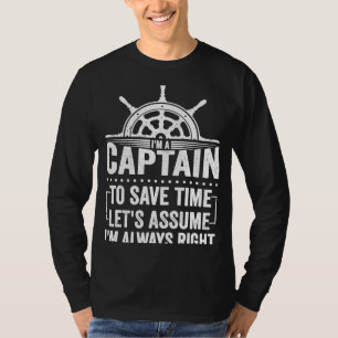 Retro Tugboat Captain Quote Tug Boat 5 T-Shirt