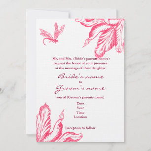 Retro Tulip Invitation