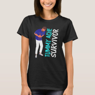 Retro Tummy Ache Survivor Stomachache Ibs T-Shirt