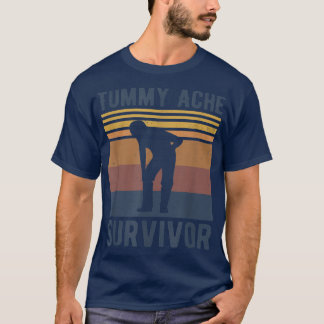 Retro Tummy Ache Survivor Vintage Stomachache IBS  T-Shirt