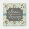 Retro Turquoise Clean Dirty Dishwasher Magnet