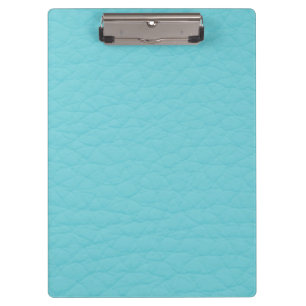 Retro Turquoise Teal Leather Custom Clipboard