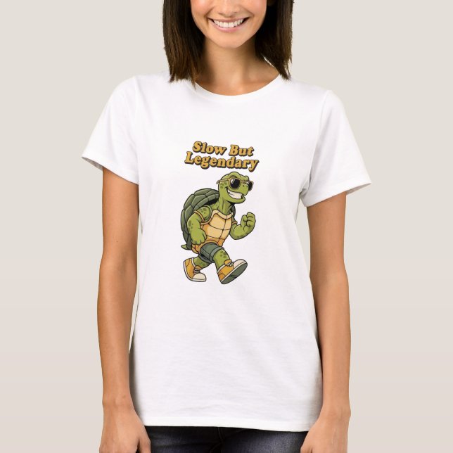 Retro Turtle Legendary Calm Women’s T-Shirt (Front)