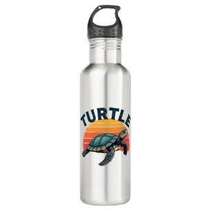 Retro Turtle T-Shirt 710 Ml Water Bottle