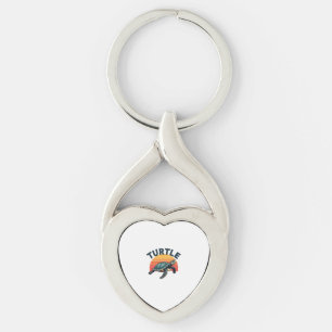 Retro Turtle T-Shirt Keychain