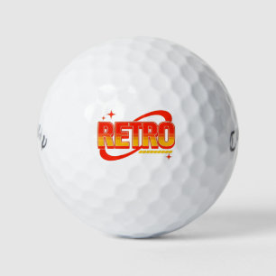Retro turtleneck. golf balls