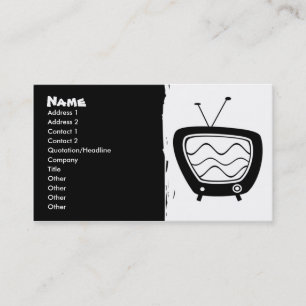 Retro TV Business Cards