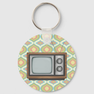 Retro TV Keychain