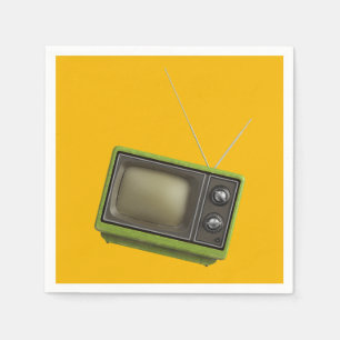 Retro TV Napkin