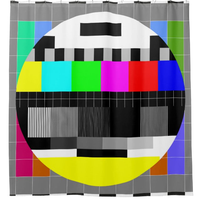 Retro TV no signal illustration. (Front)