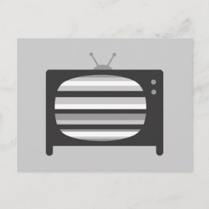 Retro TV Postcard