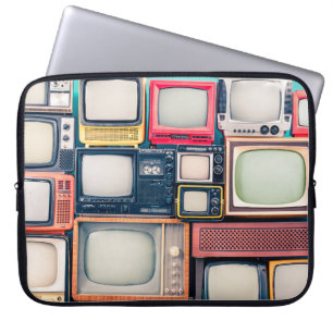 Retro TV receivers set from circa 60s, 70s and 80s Laptop Sleeve