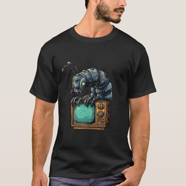 Retro TV Sci-Fi Bug Graphic Tee (Front)