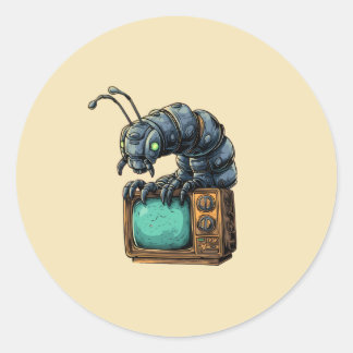 Retro TV Sci-Fi Bug Sticker