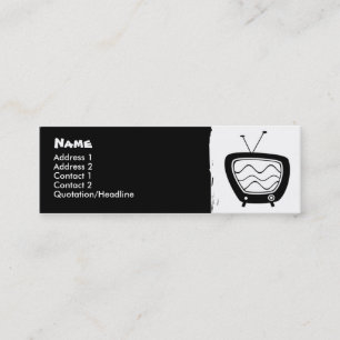 Retro TV Skinny Profile Cards
