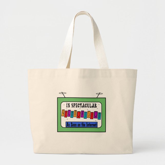 Retro TV Tote Bag (Front)