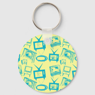 Retro TVs Keychain