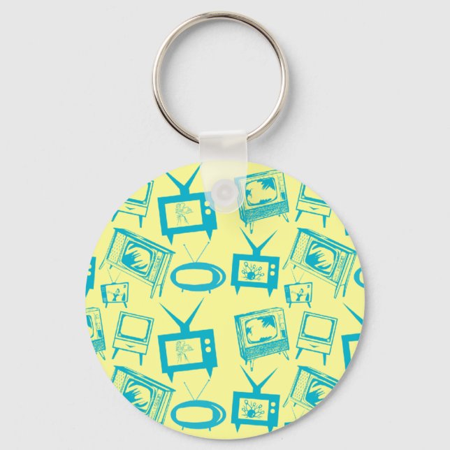 Retro TVs Keychain (Front)