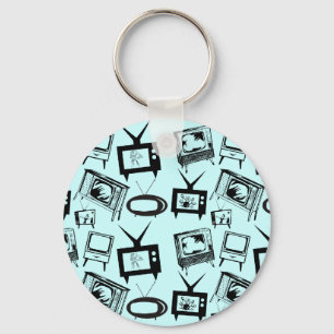 Retro TVs Keychain