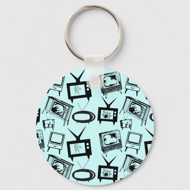 Retro TVs Keychain (Front)