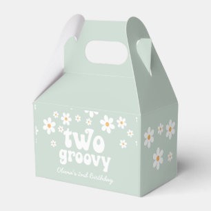 Retro two Groovy Daisy Favour Favour Box
