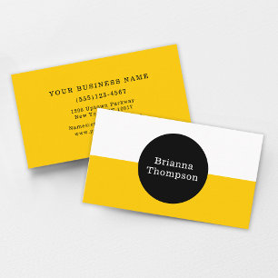 Retro Two Tone Colour Block Lime Green Business Card