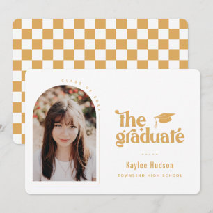 Retro Type Graduation Photo Announcement