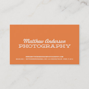RETRO TYPE PHOTOGRAPHY BUSINESS CARD