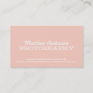 RETRO TYPE PHOTOGRAPHY BUSINESS CARD