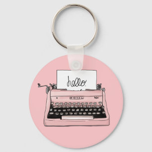 Retro Typewriter Keychain