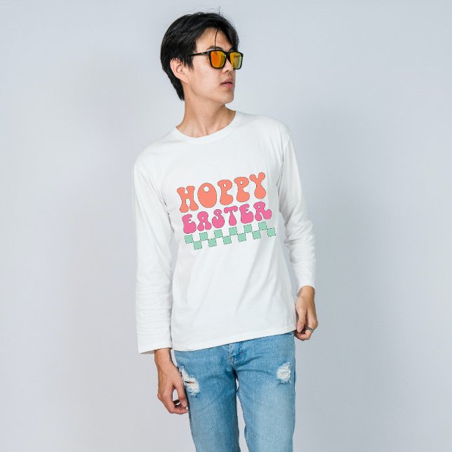 Retro typography Hoppy Easter T-Shirt (Creator Uploaded)