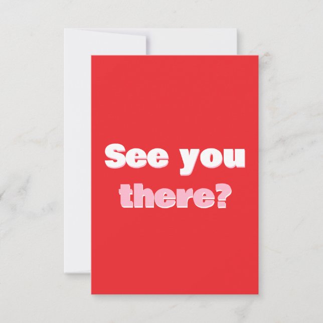 Retro Typography Response Card (Front)