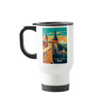 Retro Ukraine Castle Sunrise Wanderlust