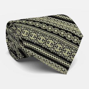 Retro ukrainian pattern tie