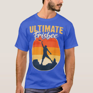 Retro Ultimate Frisbee Player Men Women Vintage Fl T-Shirt
