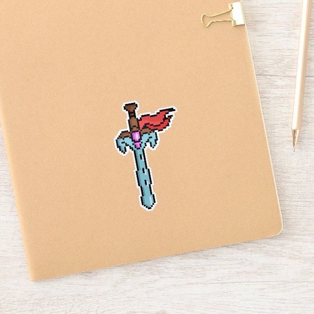 Retro Ultimate Sword Sticker (Notebook)
