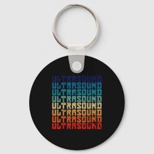 Retro Ultrasound Technologist  Keychain