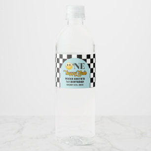 Retro Un heureux Mec Étiquette de bouteille d'eau 