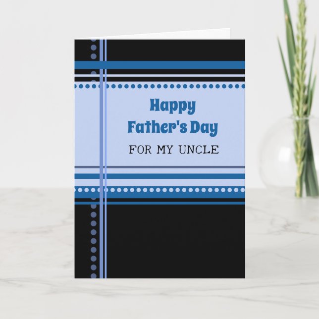 Retro Uncle Happy Father's Day Card (Front)