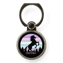 Retro Unicorn Phone Grip With Stand